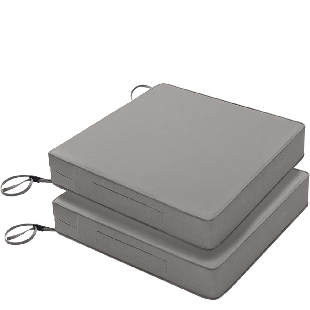 Favoyard Patio Chair Cushion 19x19 Inch Waterproof Outdoor Seat Cushion Gray